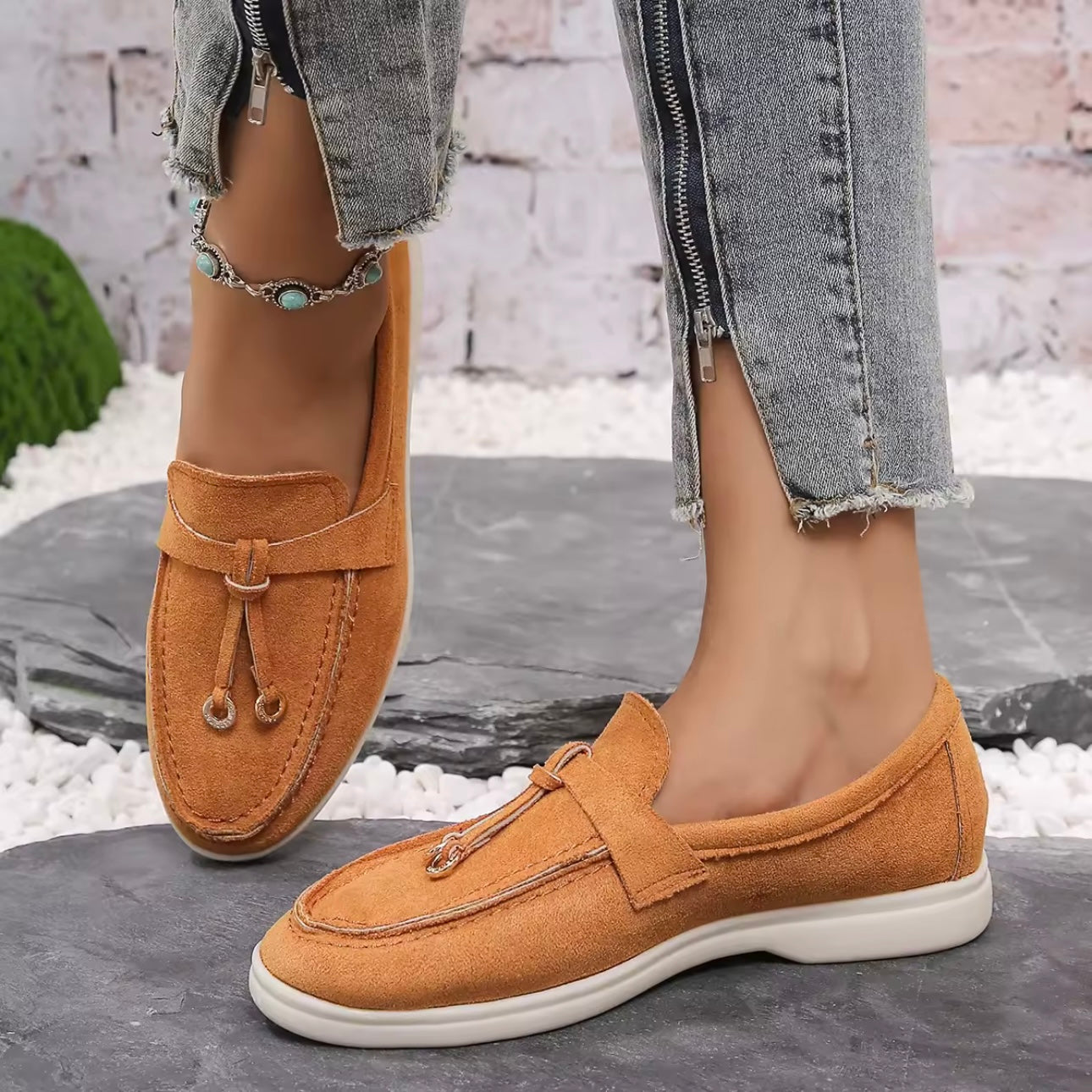 Lucente Suede Slip-Ons