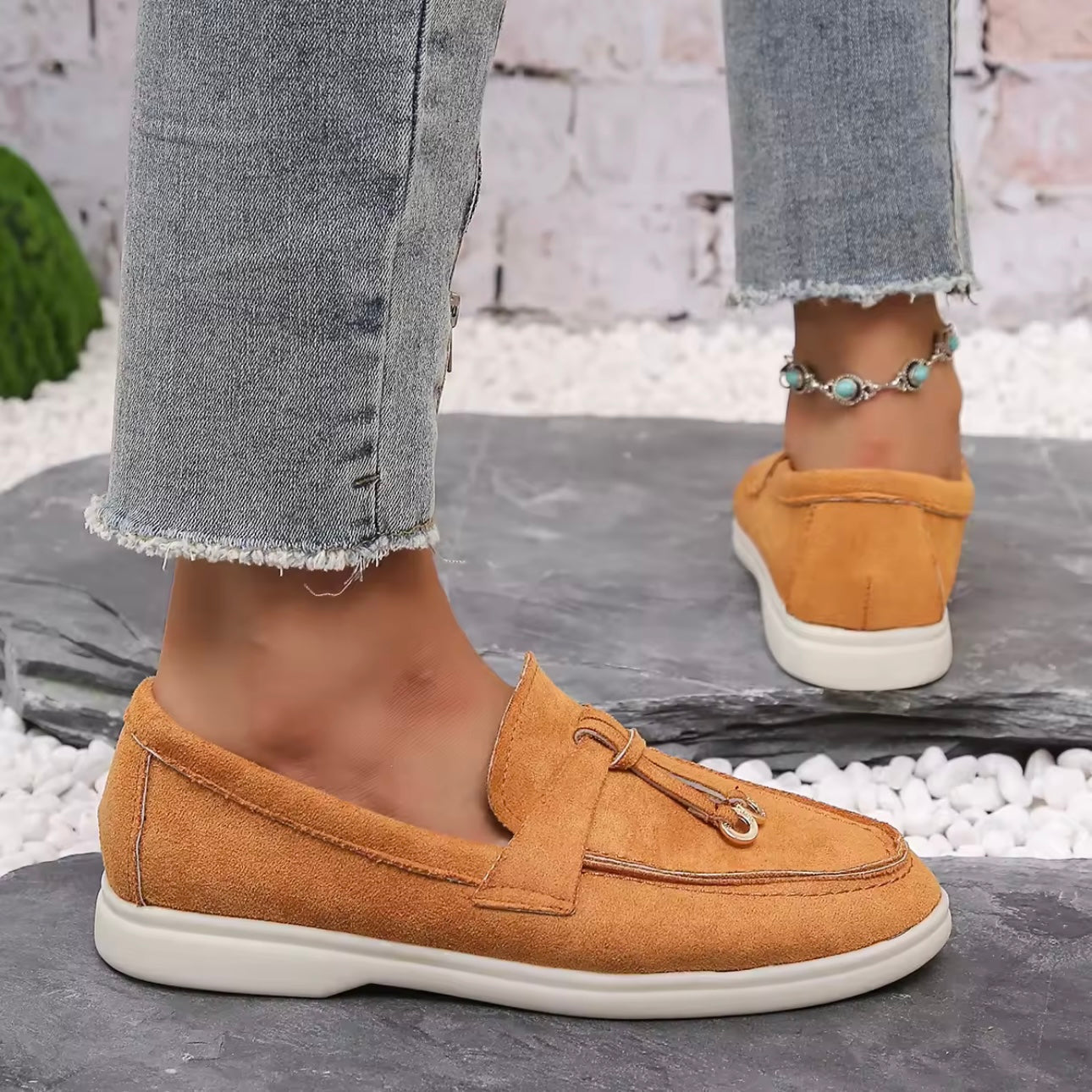 Lucente Suede Slip-Ons