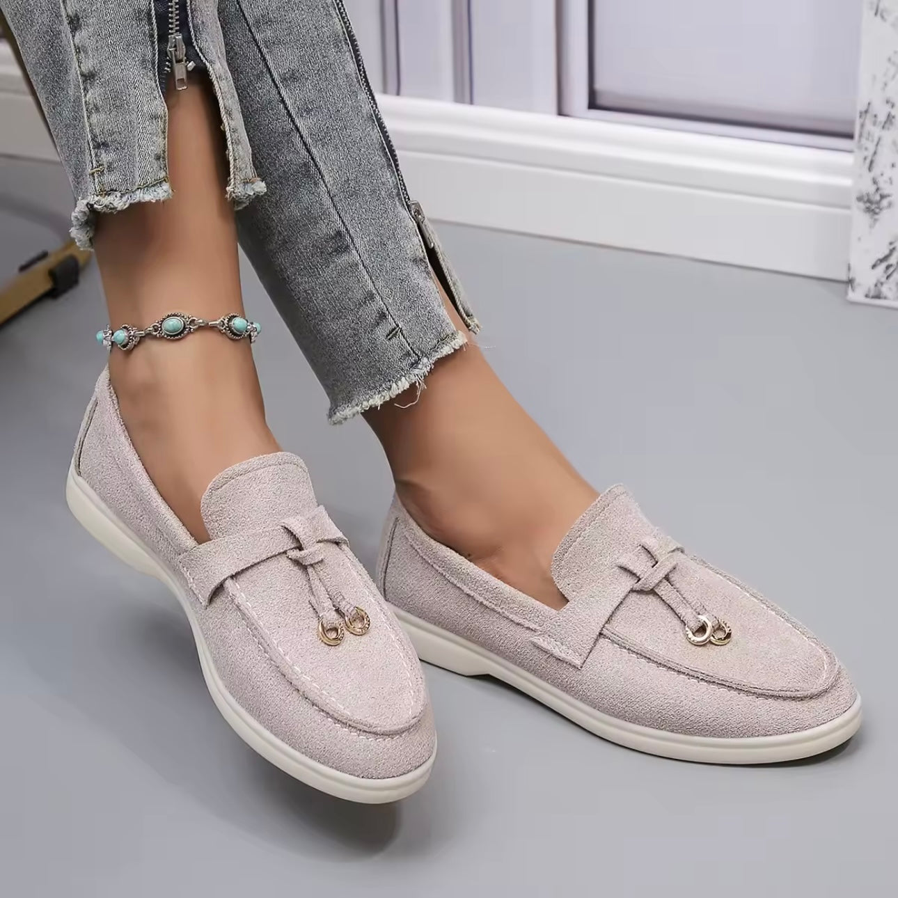 Lucente Suede Slip-Ons