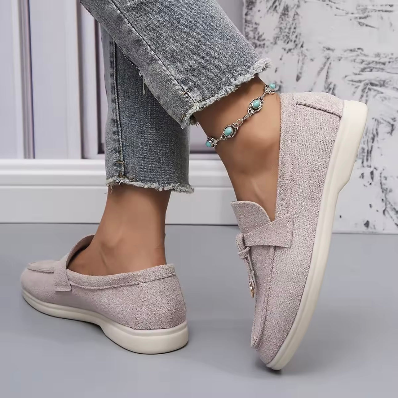 Lucente Suede Slip-Ons